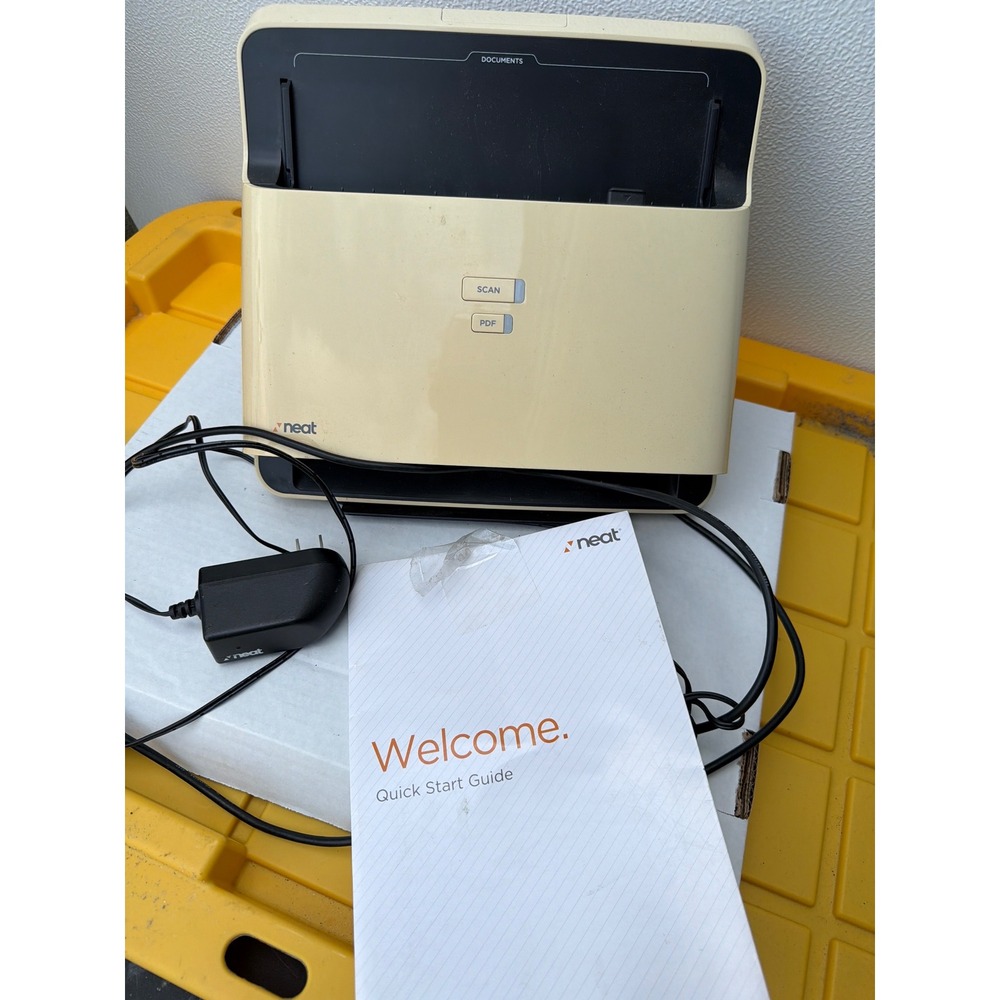 Neat NeatDesk Desktop Scanner Digital Filing System ADF Cream ND-1000